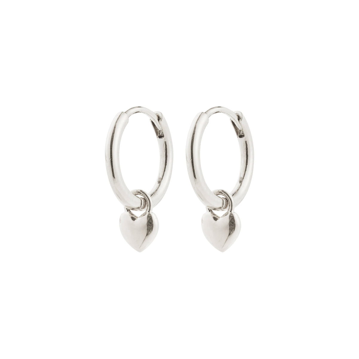 ALAIA recycled tiny heart pendant earrings