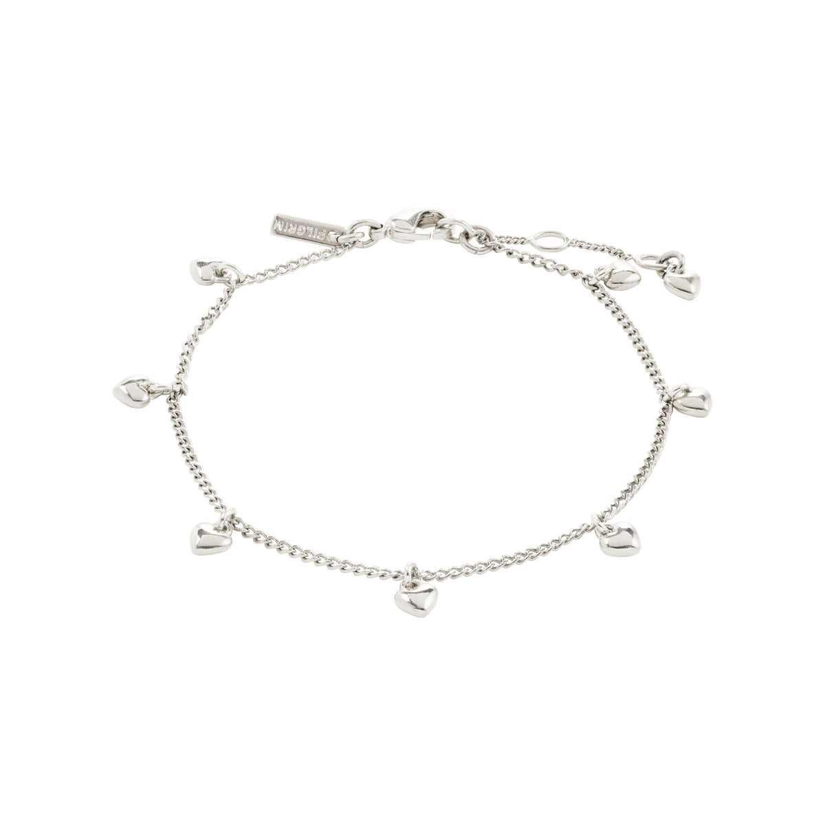 ALAIA recycled heart pendants bracelet