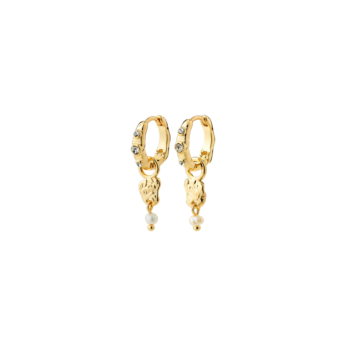 SLOAN recycled pendant hoop earrings