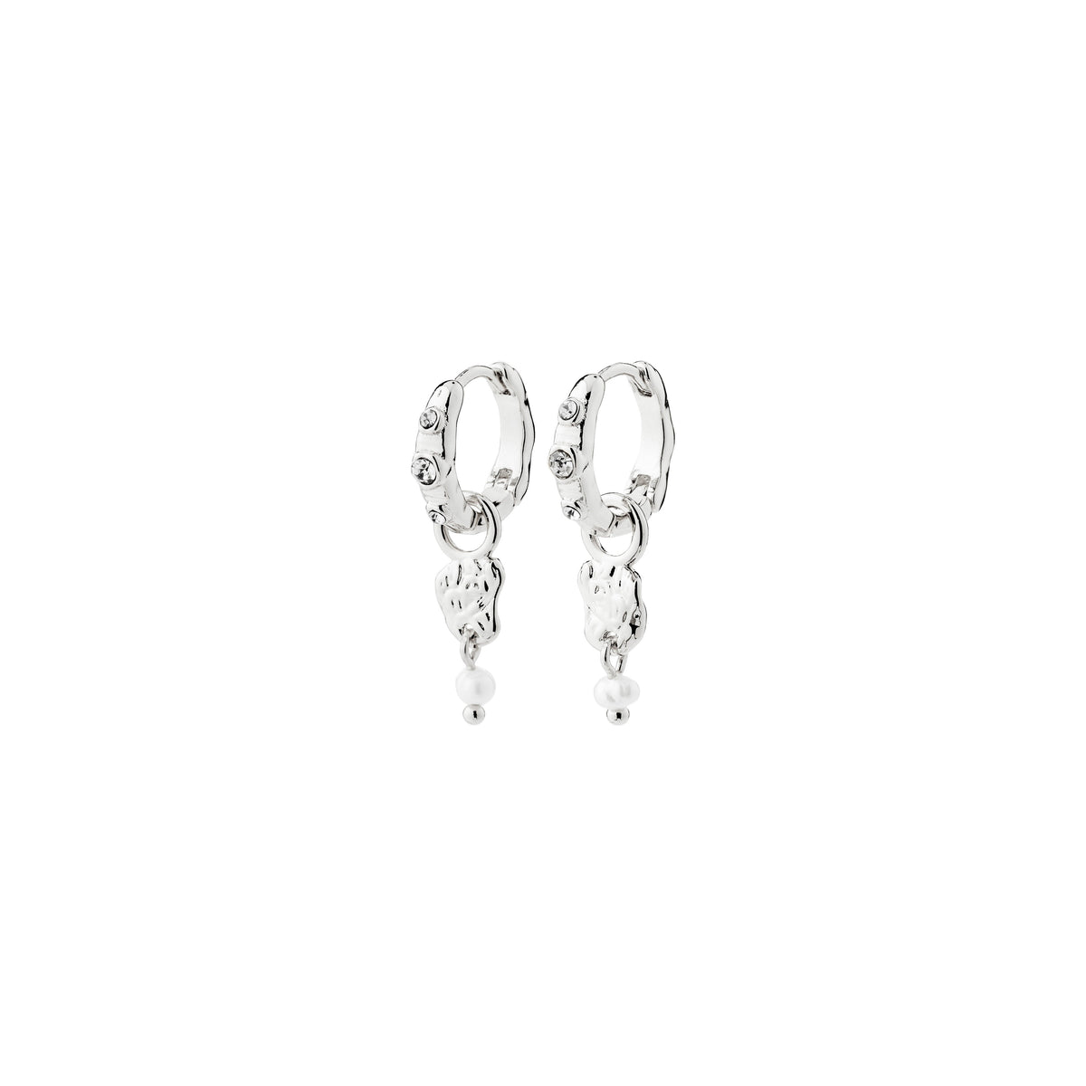 SLOAN recycled pendant hoop earrings