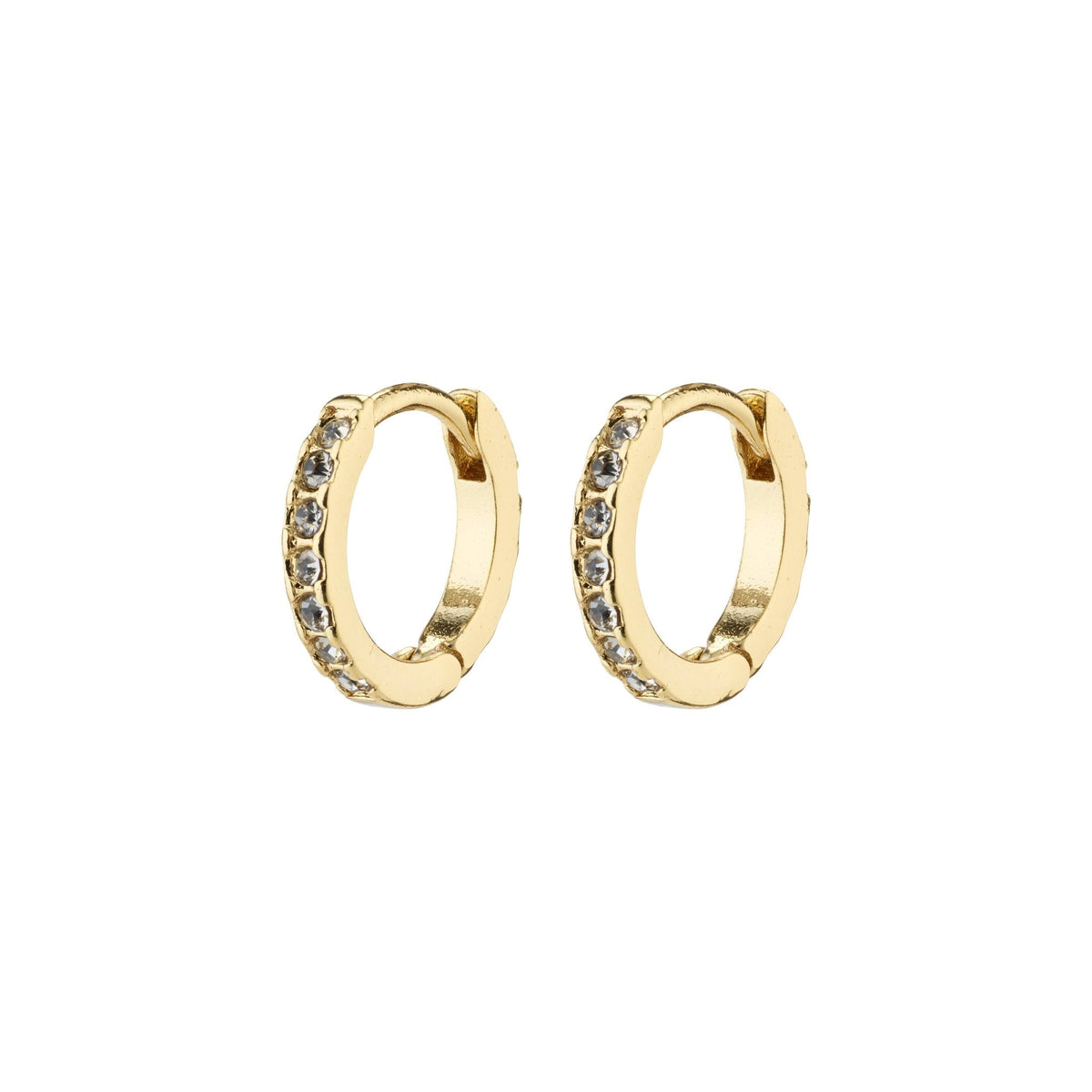 Ebna Small Crystal Huggie Hoops 10mm