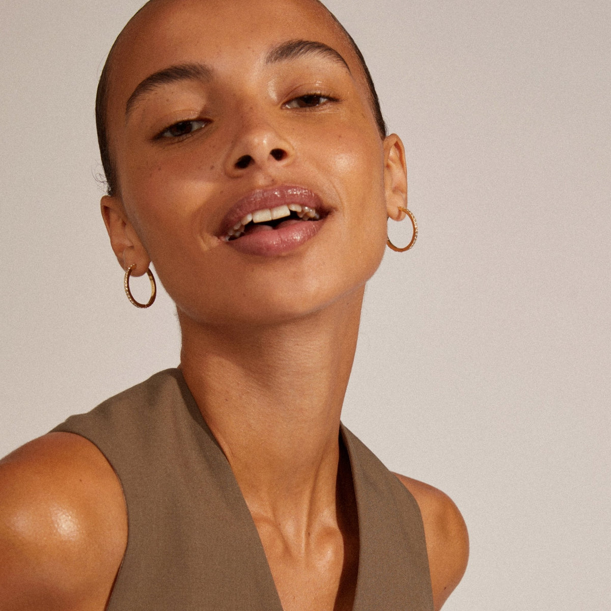 Ebna Maxi Crystal Hoops 26mm