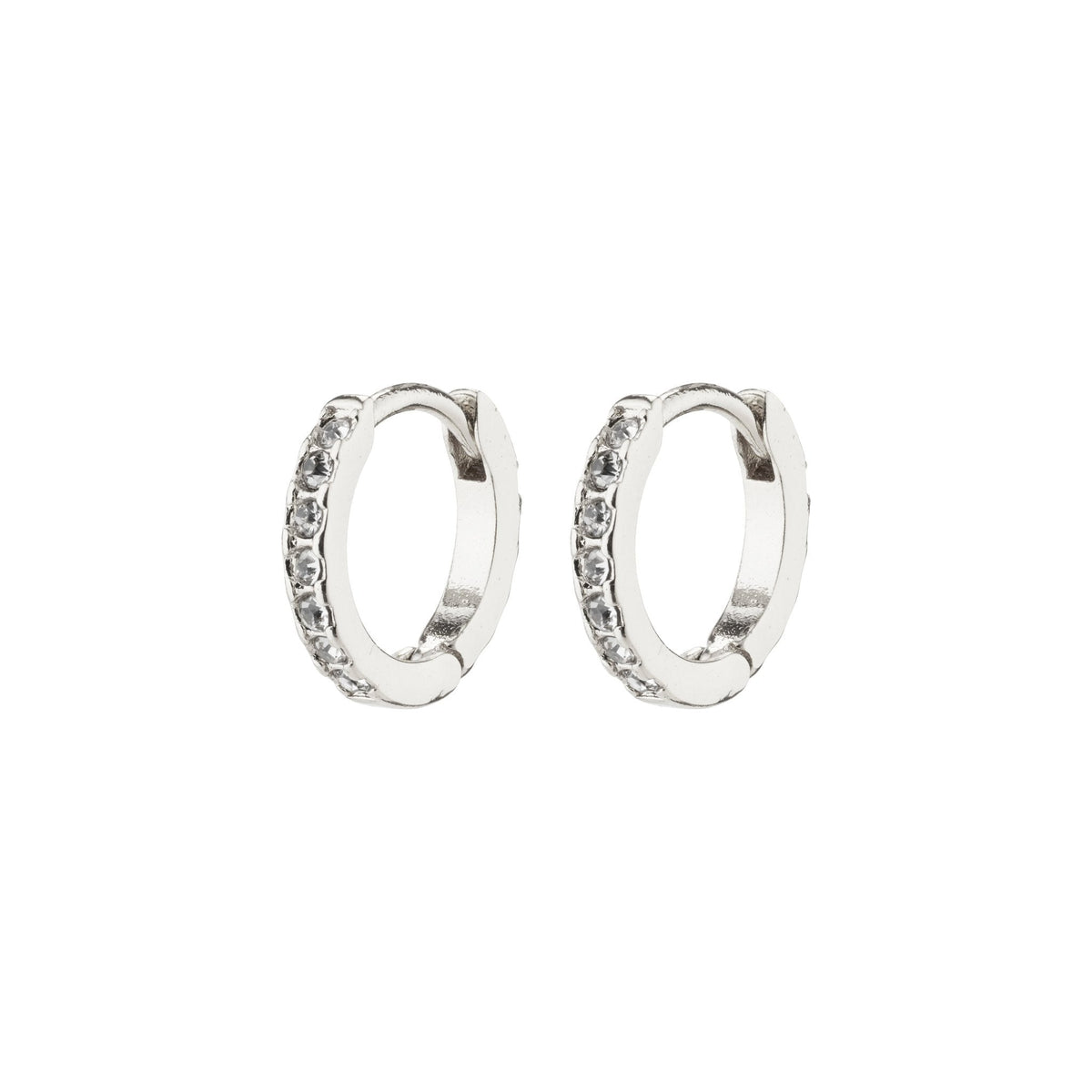 Ebna Small Crystal Huggie Hoops 10mm