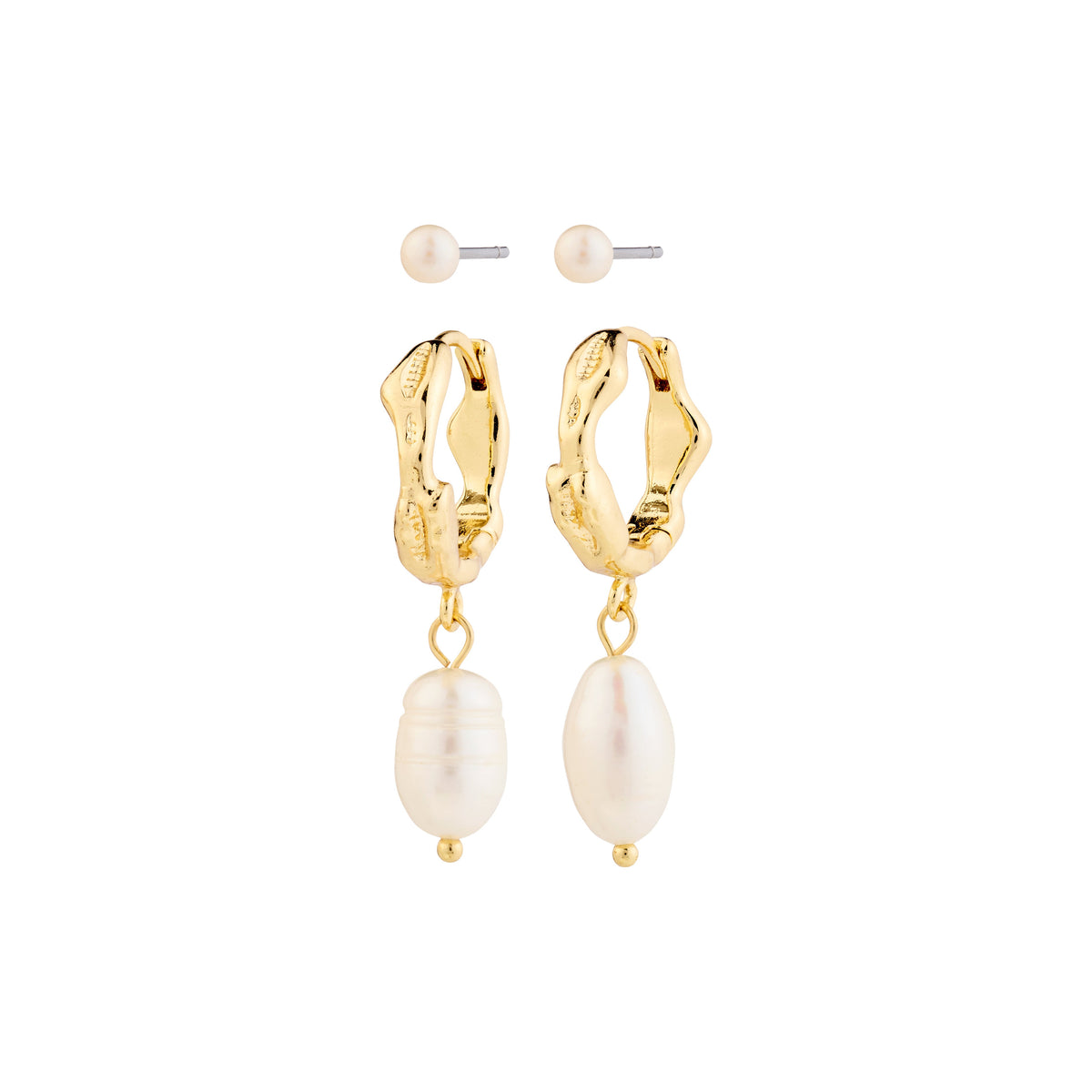 CONSTANCE Freshwater Pearl Earrings 2-in-1 set