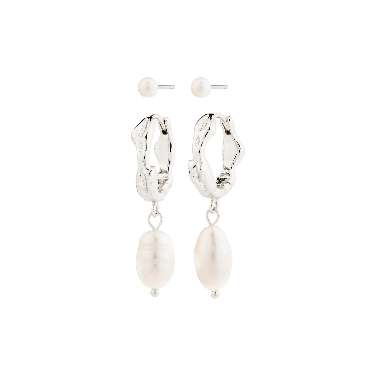 CONSTANCE Freshwater Pearl Earrings 2-in-1 set