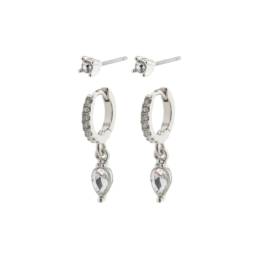 Elza Crystal Huggie Set