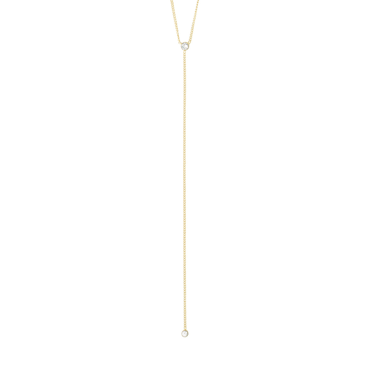 LUMI recycled crystal Y-necklace
