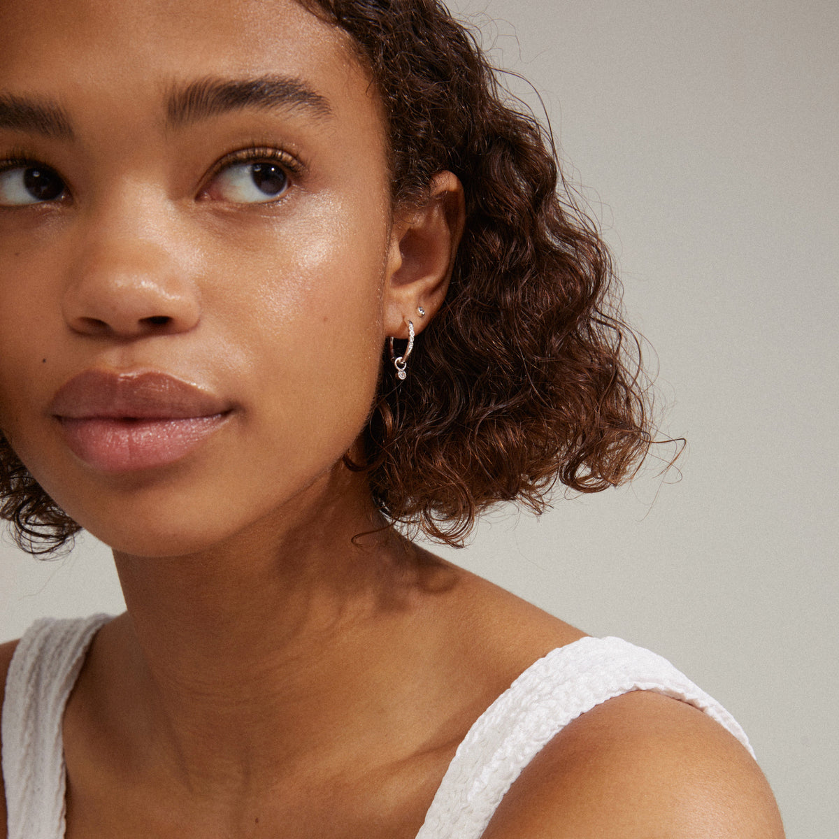 ELNA recycled crystal earrings 2-in-1 set