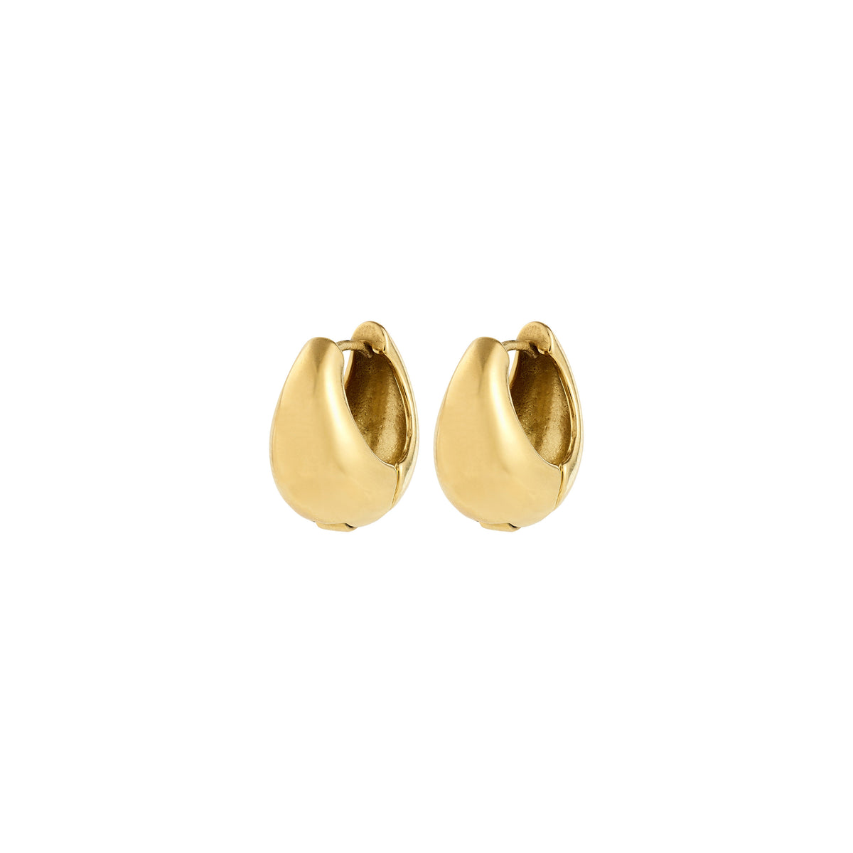 BRAXTYN recycled chunky hoop earrings