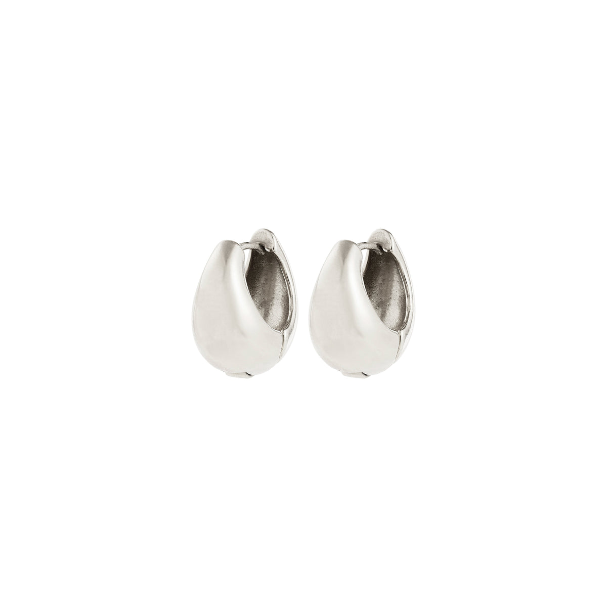 BRAXTYN recycled chunky hoop earrings