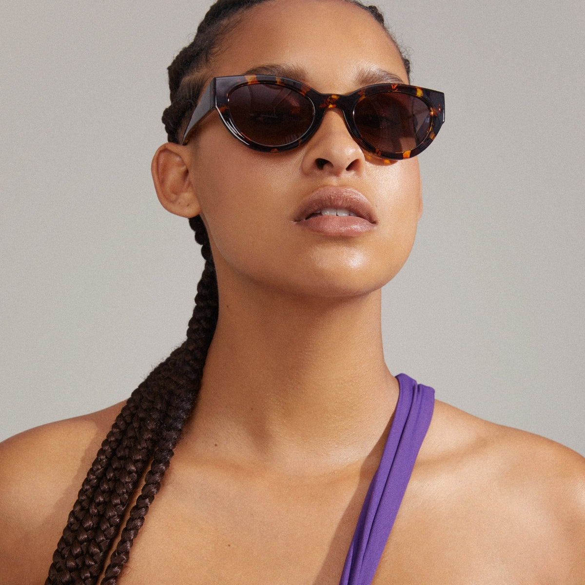JUNA cat-eye sunglasses tortoise brown