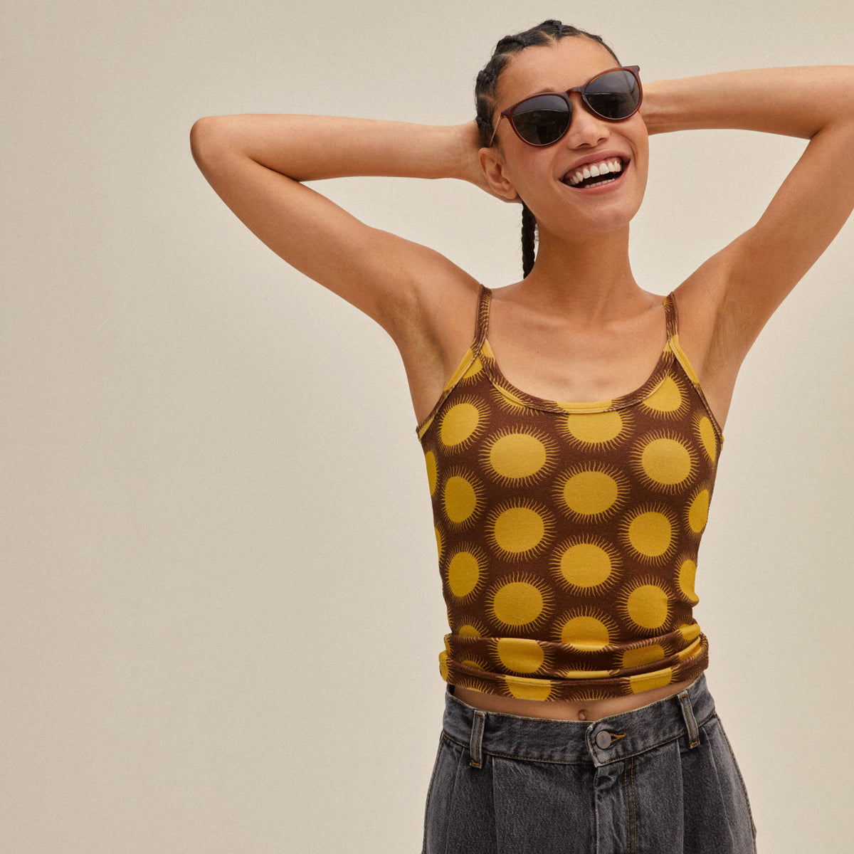 VANILLE sunglasses dark brown/gold