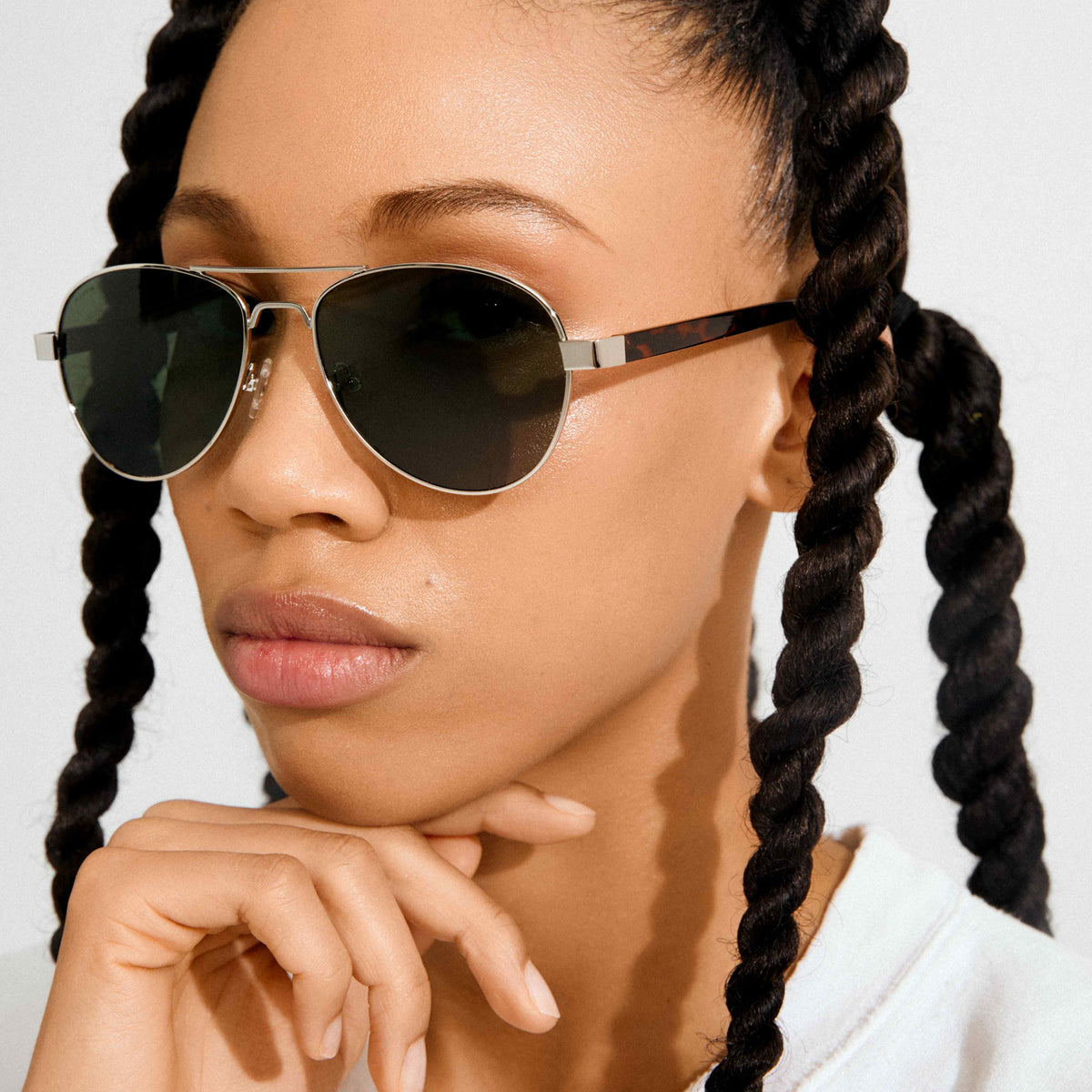 CHEVY recycled sunglasses brown/silver
