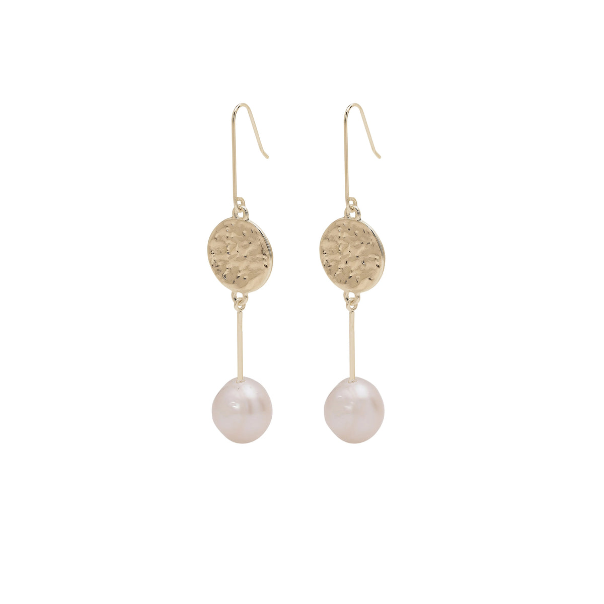 ADDY pearl and coin drop earrings