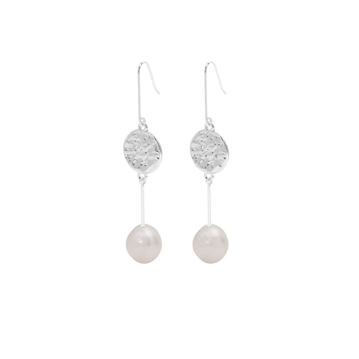 ADDY pearl and coin drop earrings