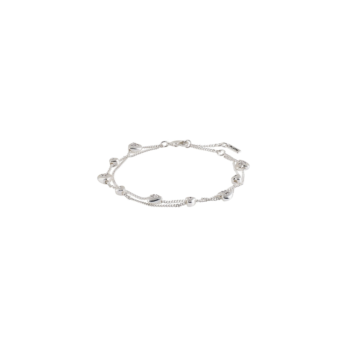 VILJA crystal heart pendants bracelet