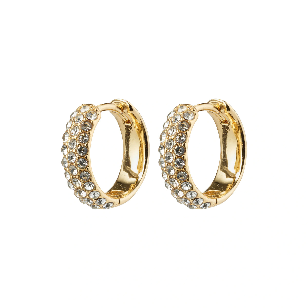 SHEA recycled crystal hoop earrings