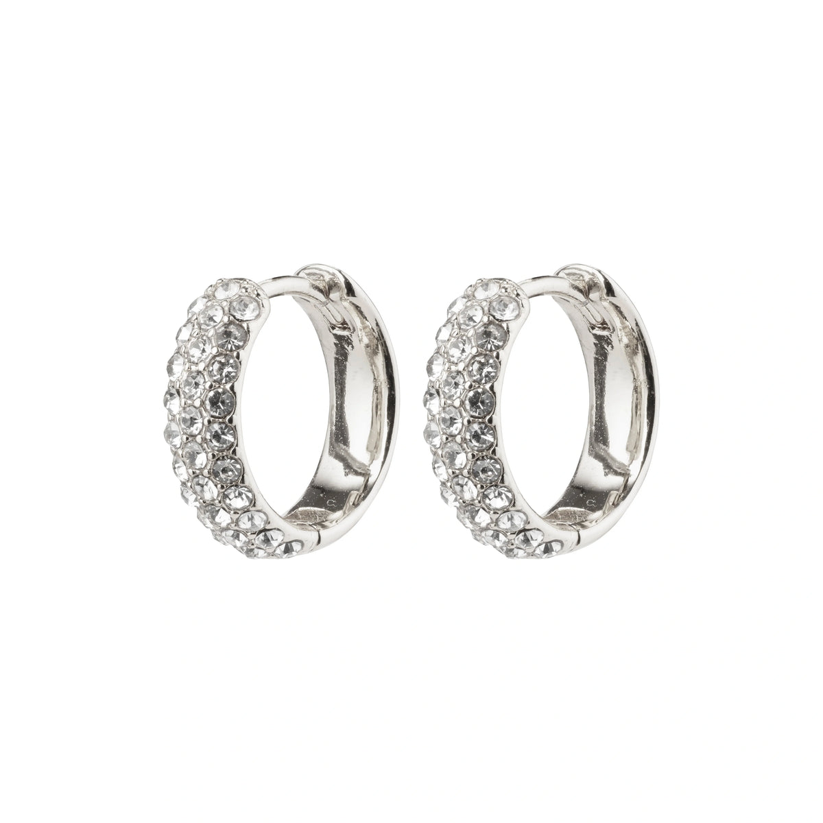 SHEA recycled crystal hoop earrings