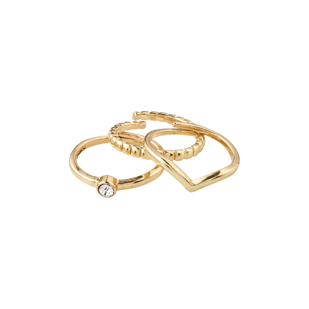 Recycled 3-in-1 Stackable Rings Set