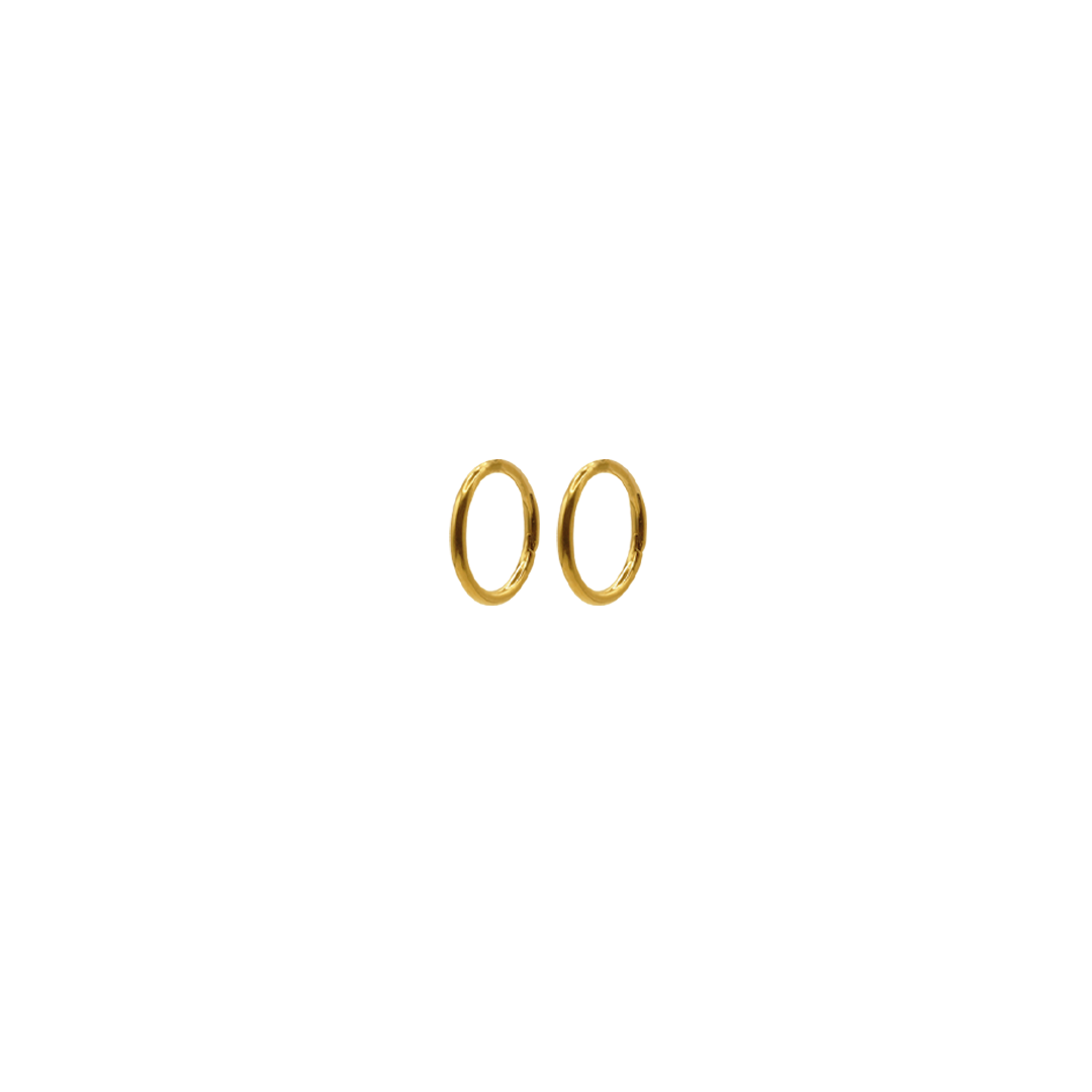 PIERCING STUDIO: Clicker Hoop 24K PVD Gold 18G 6mm