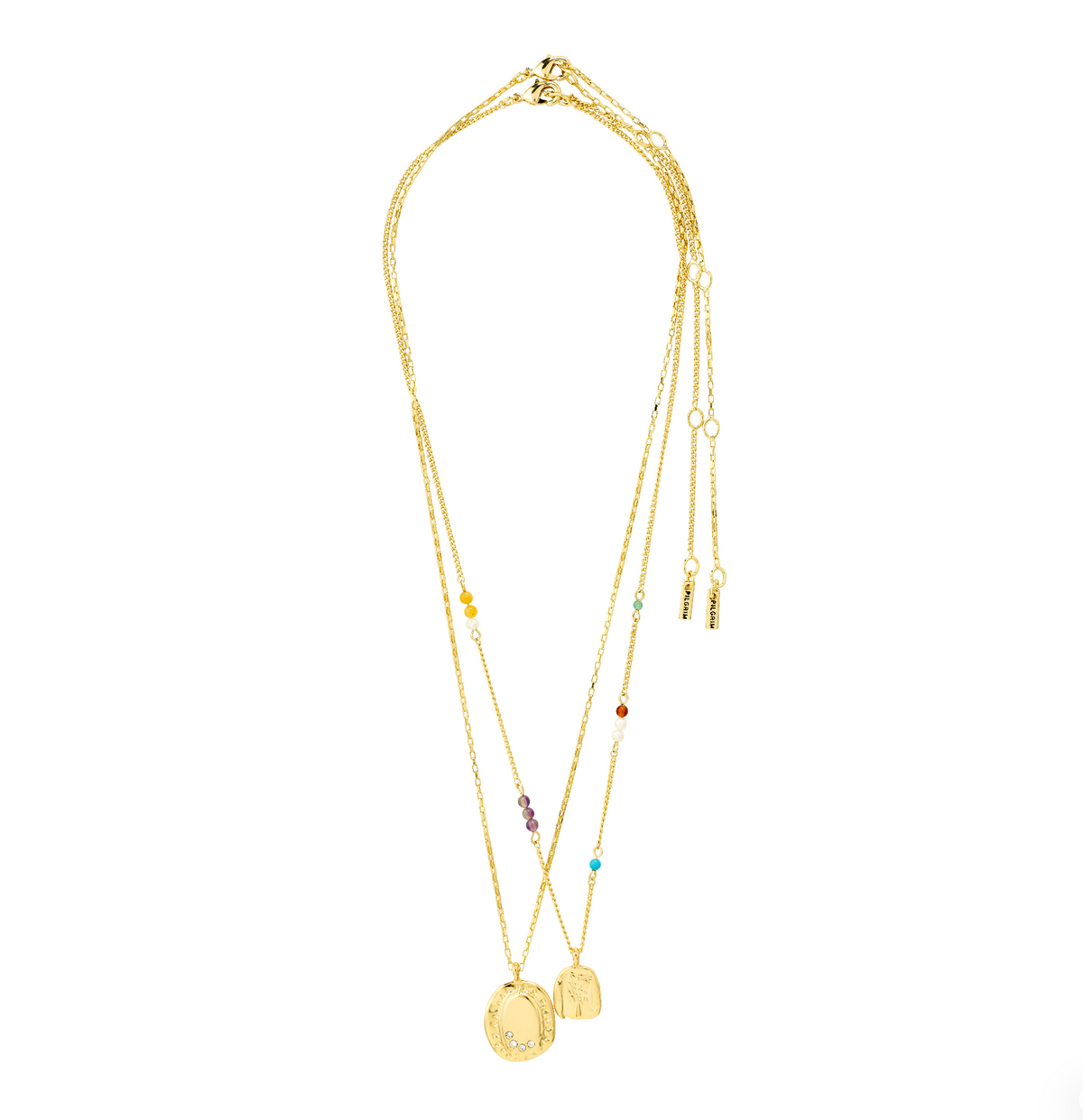 HERE recycled pendant necklace 2-in-1
