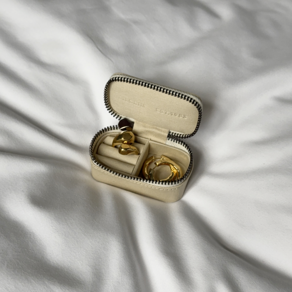 Jewelry Travel Case, Light Sand, Small