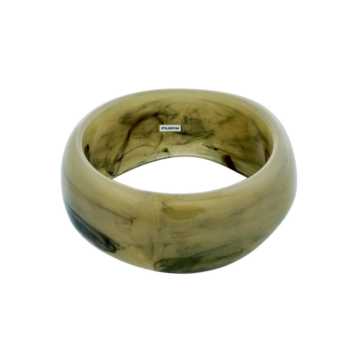 AASE recycled maxi acrylic bangle bracelet green