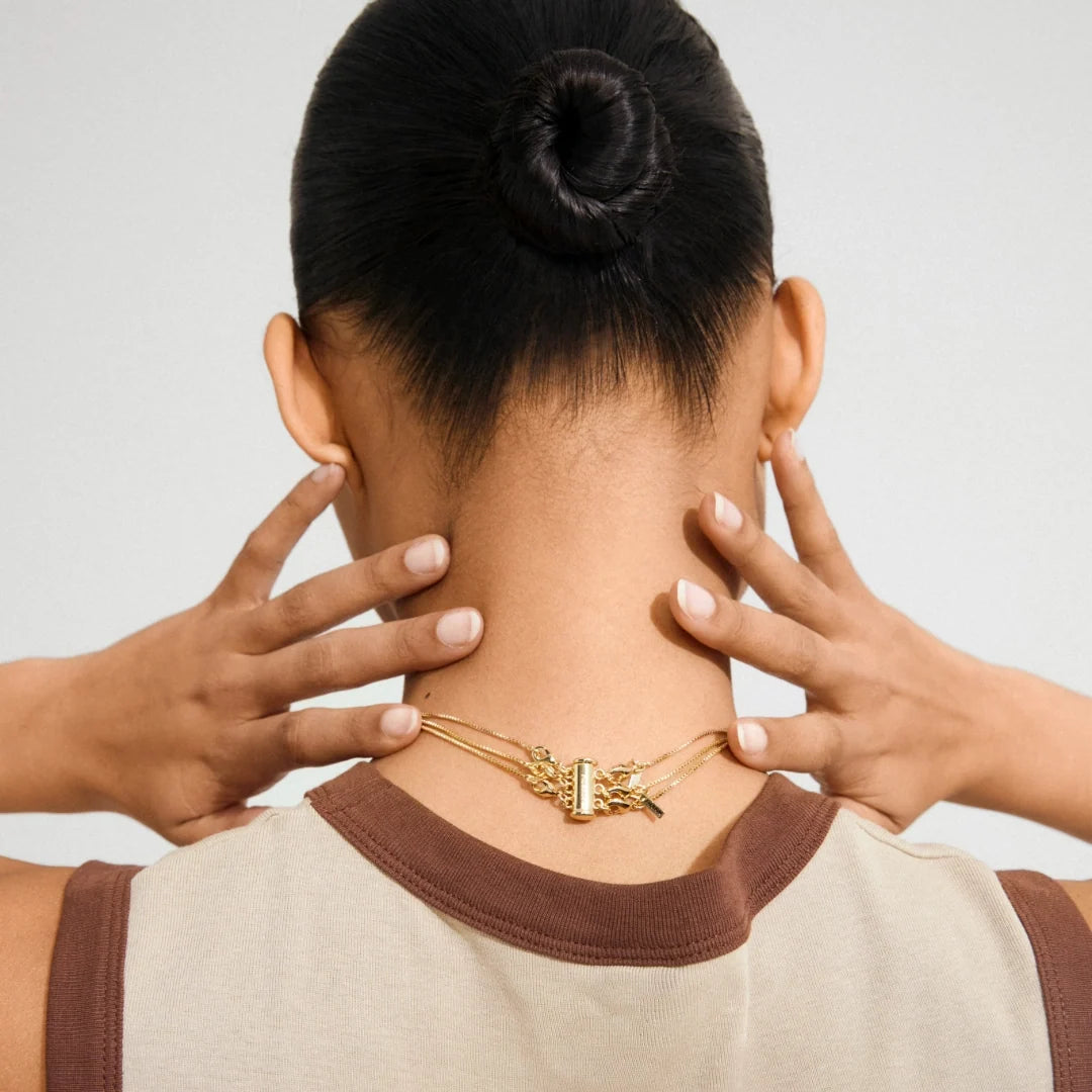 Triple Necklace Layering Clasps
