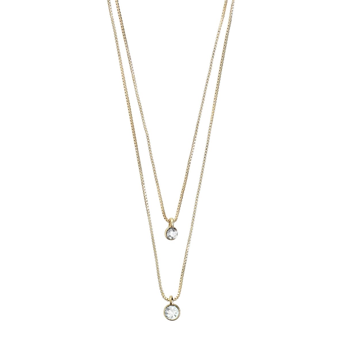 Lucia Double Crystal Necklace