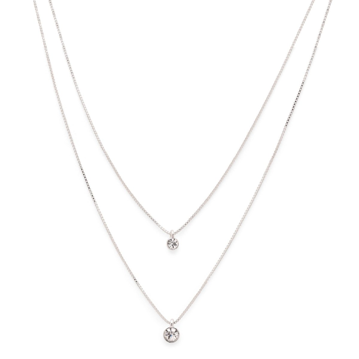 Lucia Double Crystal Necklace