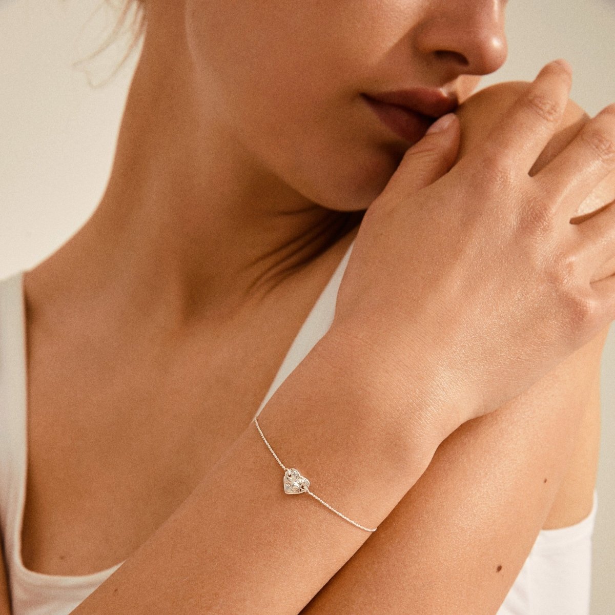 Sophia Recycled Hammered Bracelet