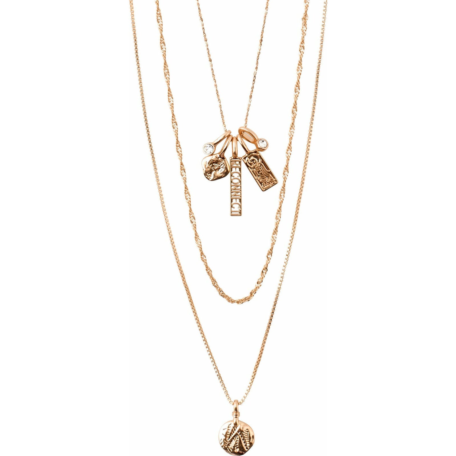 Pilgrim Jewellery Rose Gold-Plated Legacy 3 in 1 Necklace 
