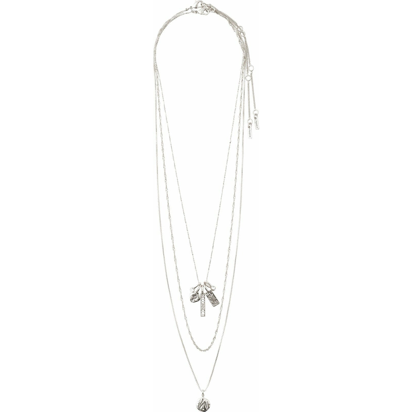 Pilgrim Jewellery Silver-Plated Legacy 3 in 1 necklace 