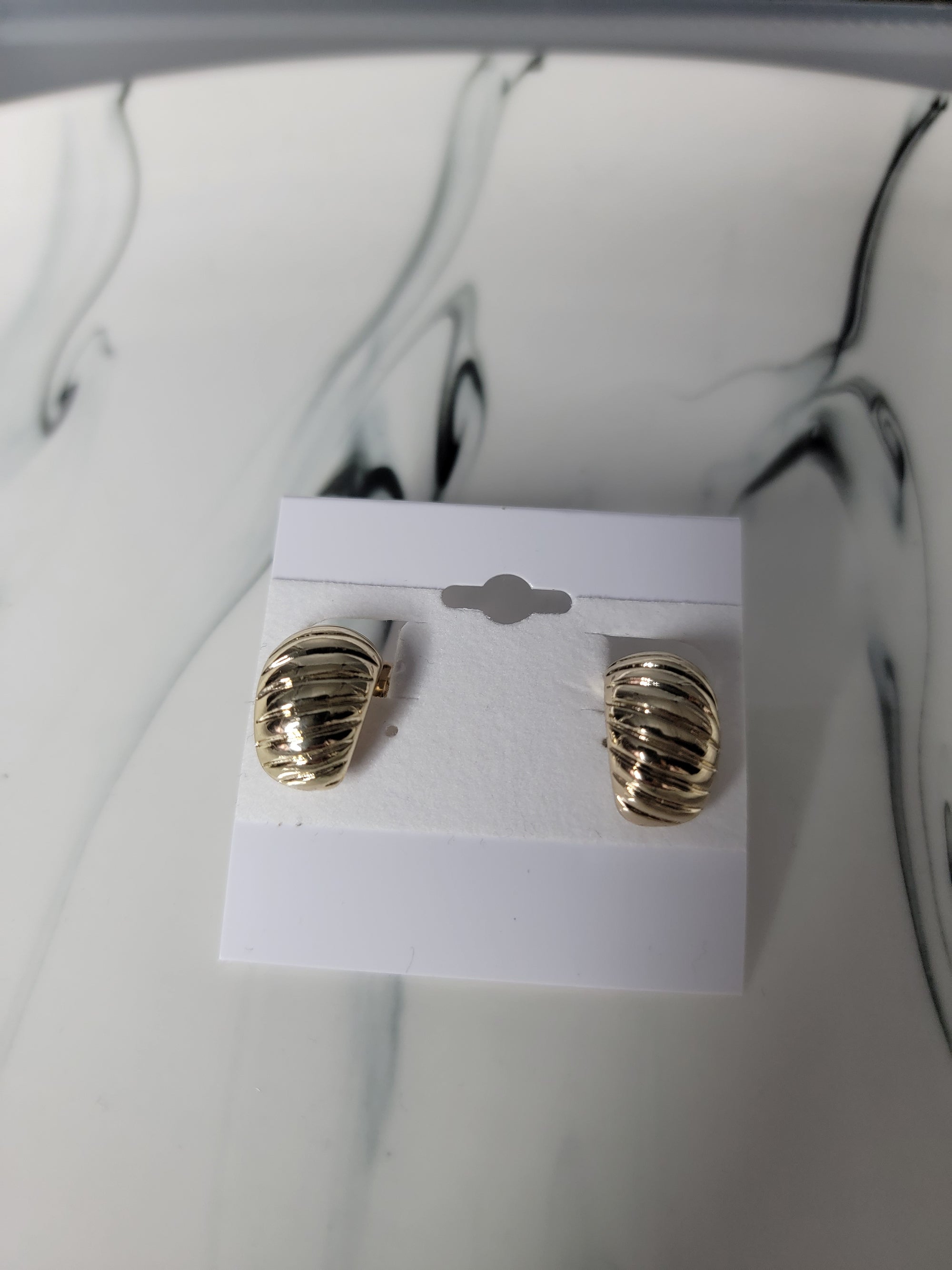 gold clip on fashion earrings