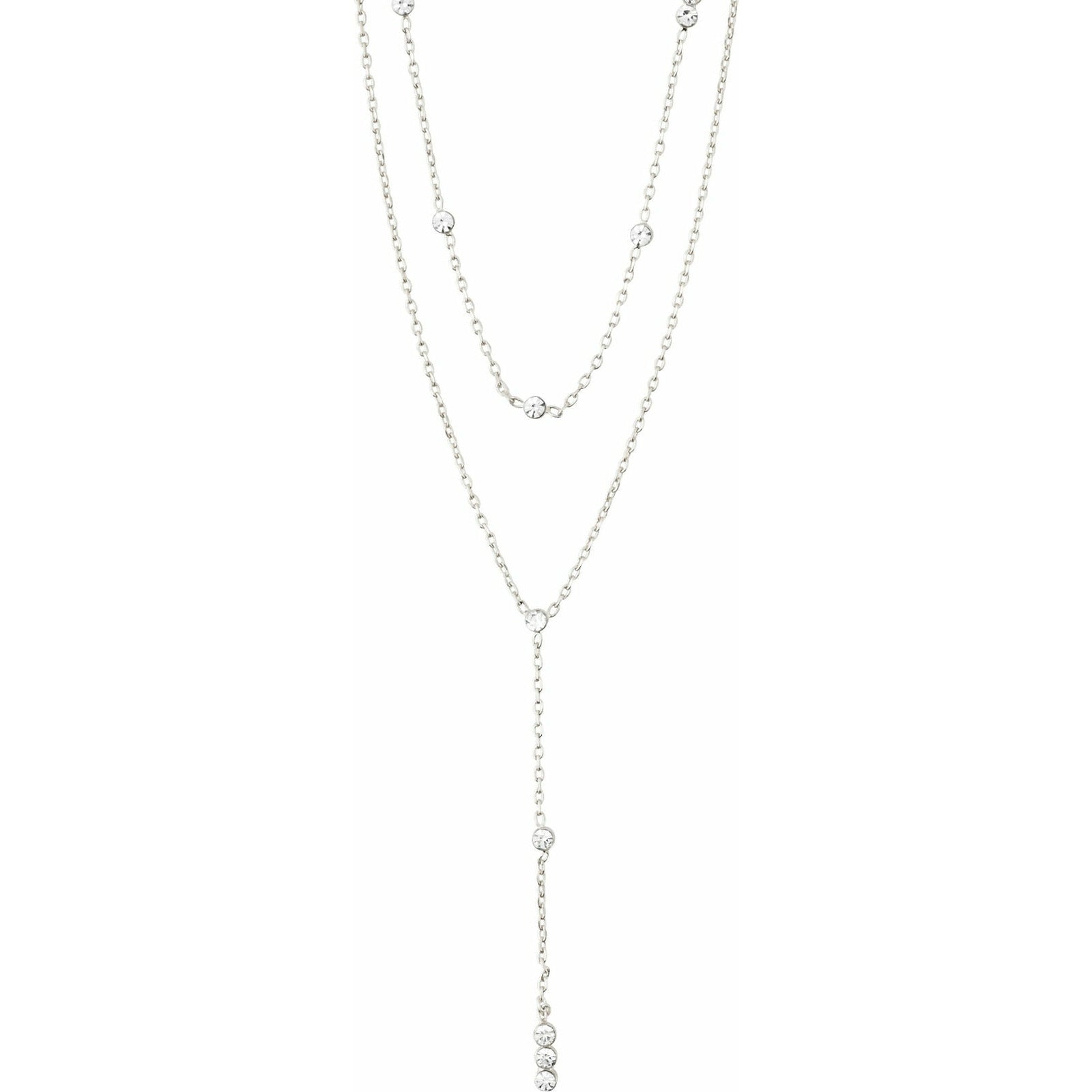 Pilgrim Jewellery Silver-Plated Kamari Crystal necklace