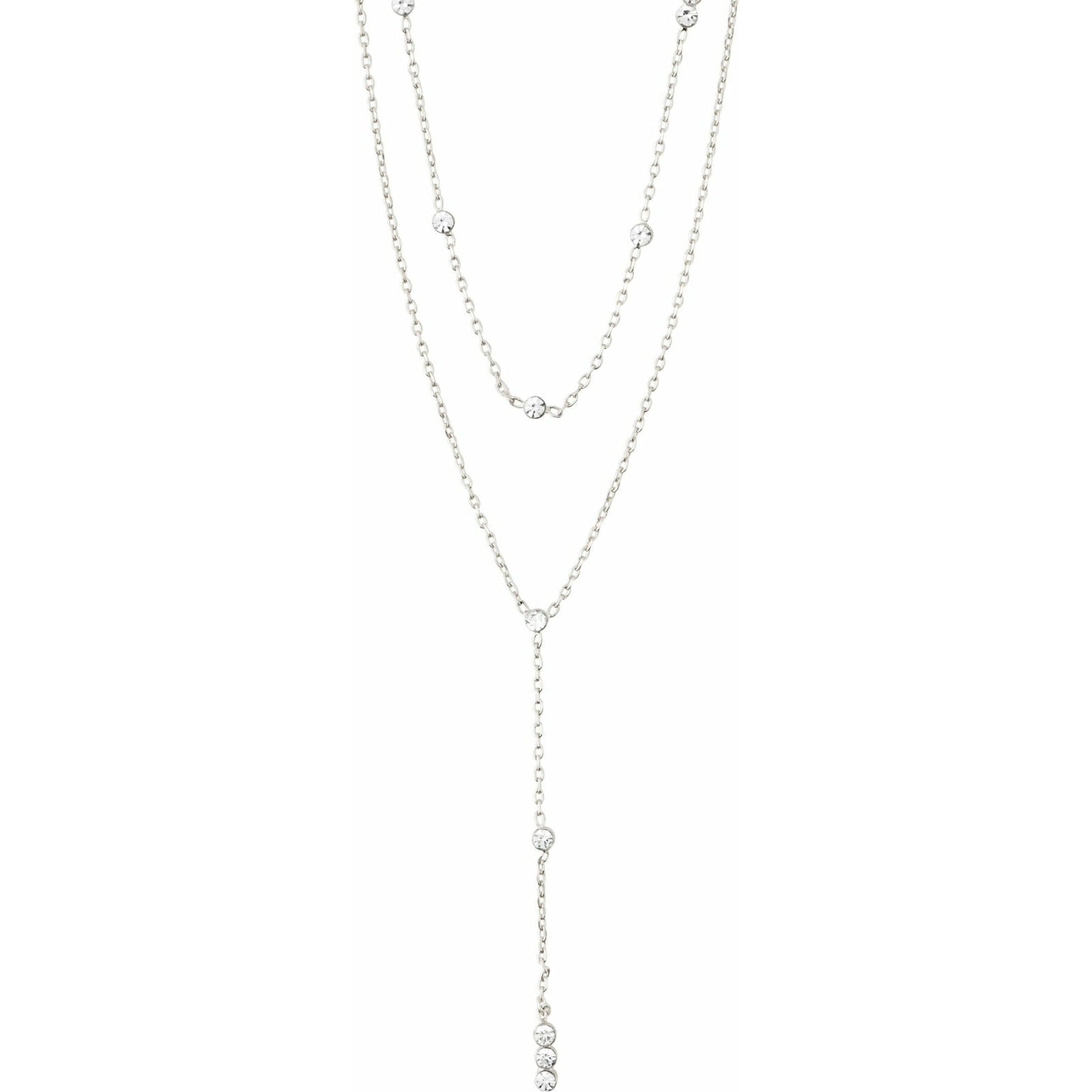 Pilgrim Jewellery Silver-Plated Kamari Crystal necklace