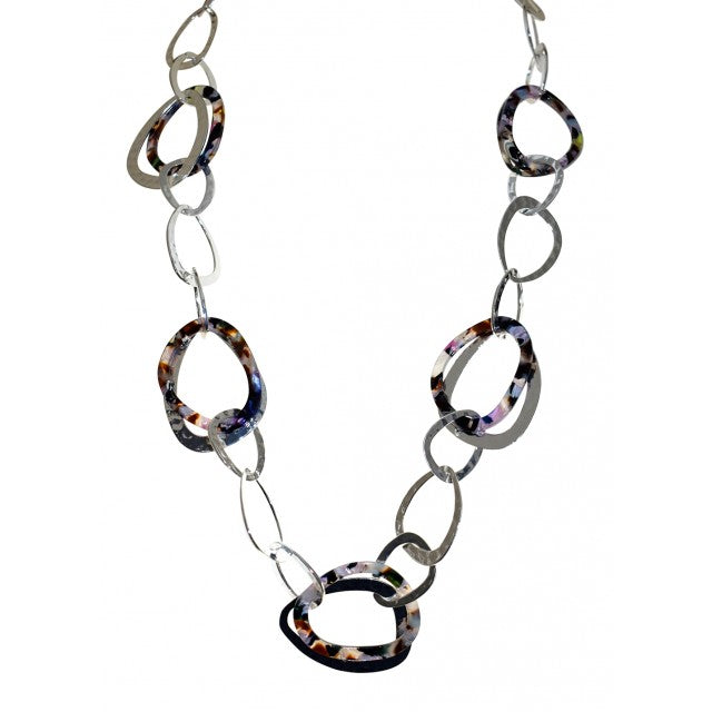 multi resin large hoop fashion jewellery necklace 
