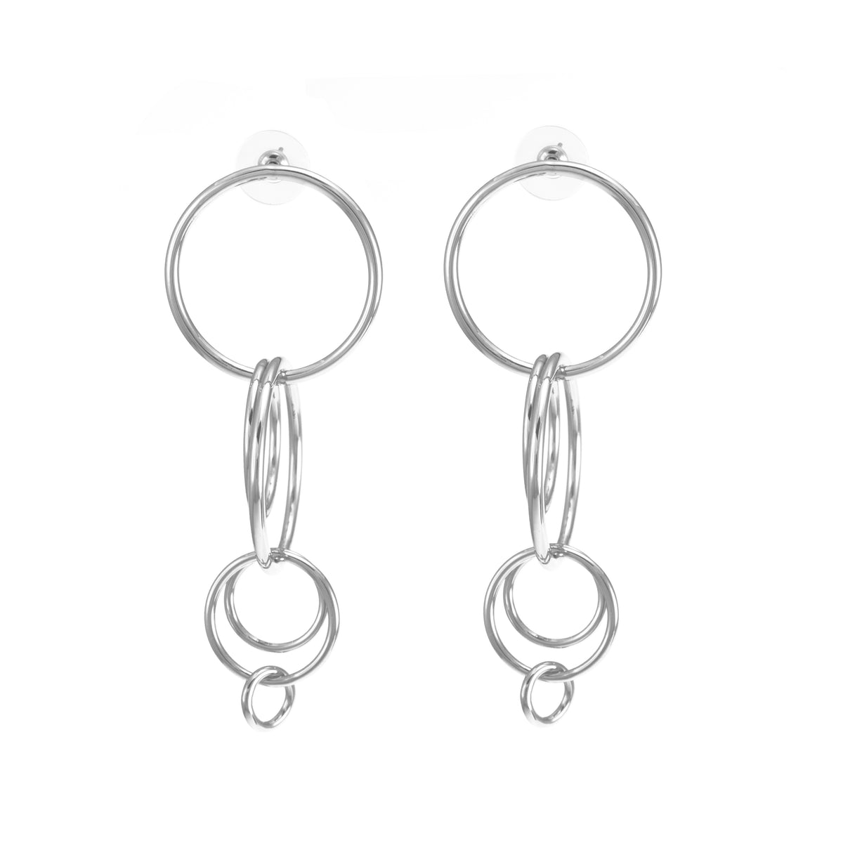 merx fashion jewellery multi hoop earrings