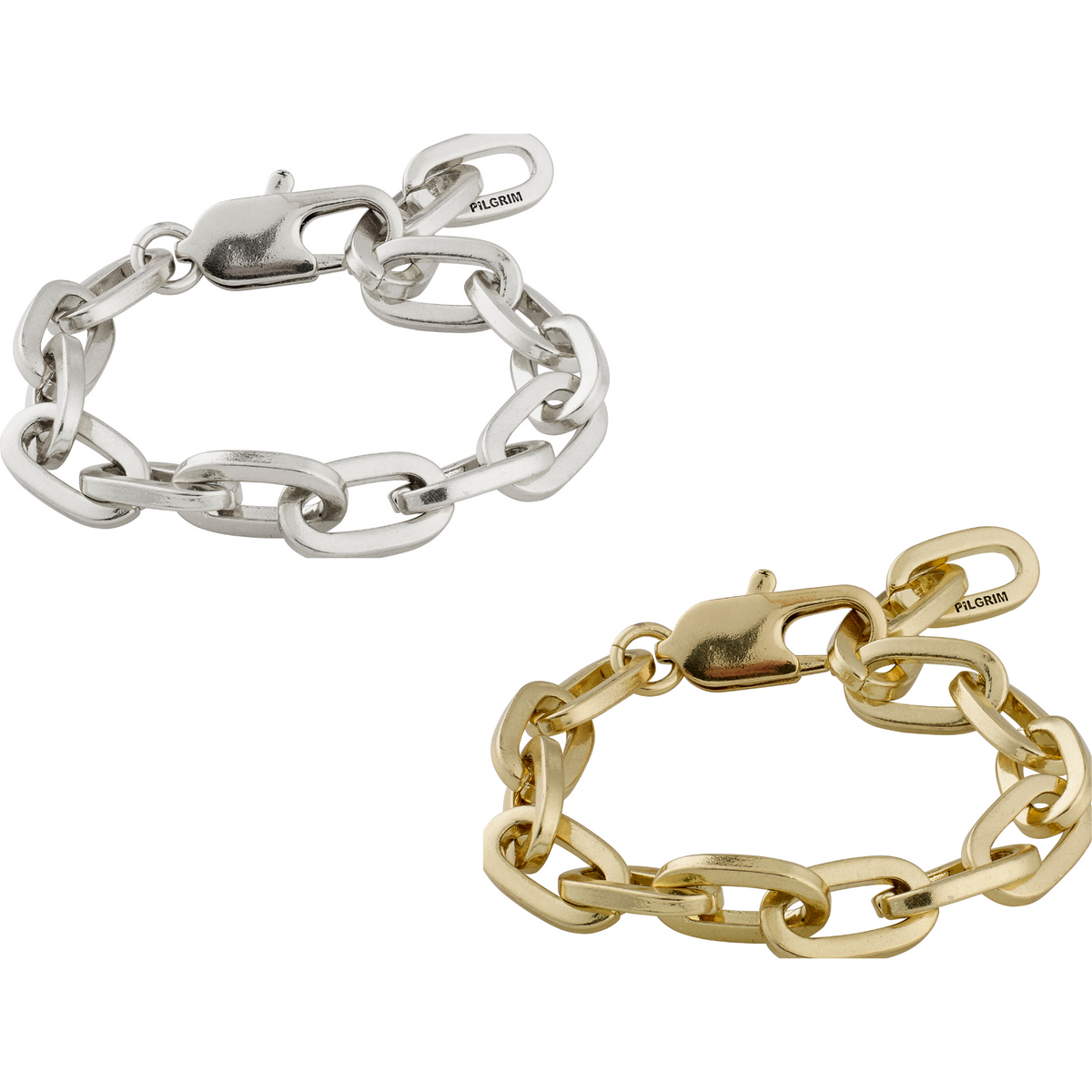 A chunky link bracelet with a statement clasp to tie it together for an edgy, raw look.  This bracelet is from our Tolerance collection. Tolerance to us, is the openness to discover common ground and learning from one another and creating strong bonds.  Handmade with heart.  Danish design.  Gold or silver plated.  Chain link measures 20 cm    