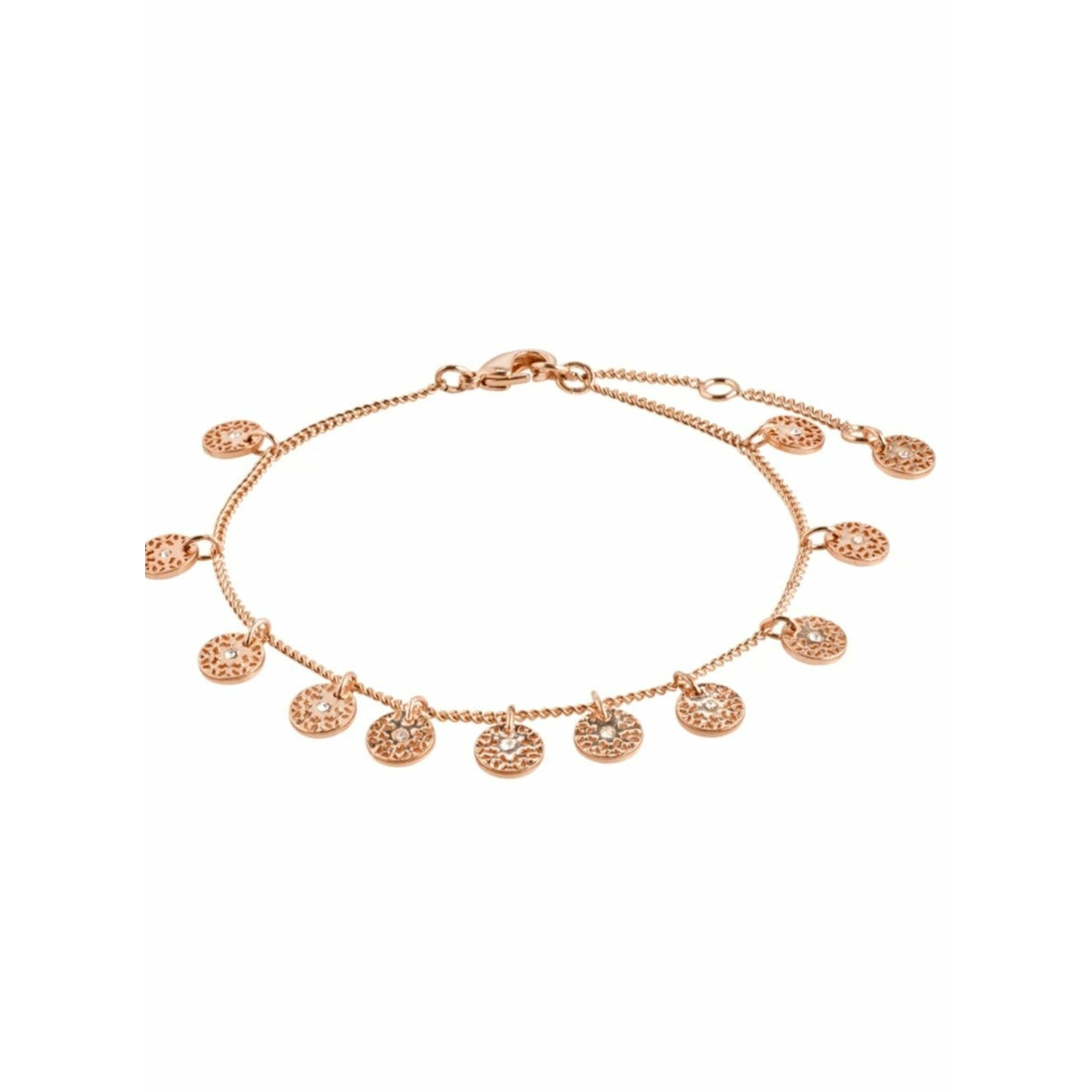 pilgrim jewellery Carol Bracelet in Rose Gold