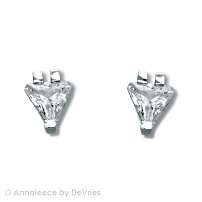  Rhodium earrings with clear SWAROVSKI ELEMENTS, .  posts; 1/4&quot; width