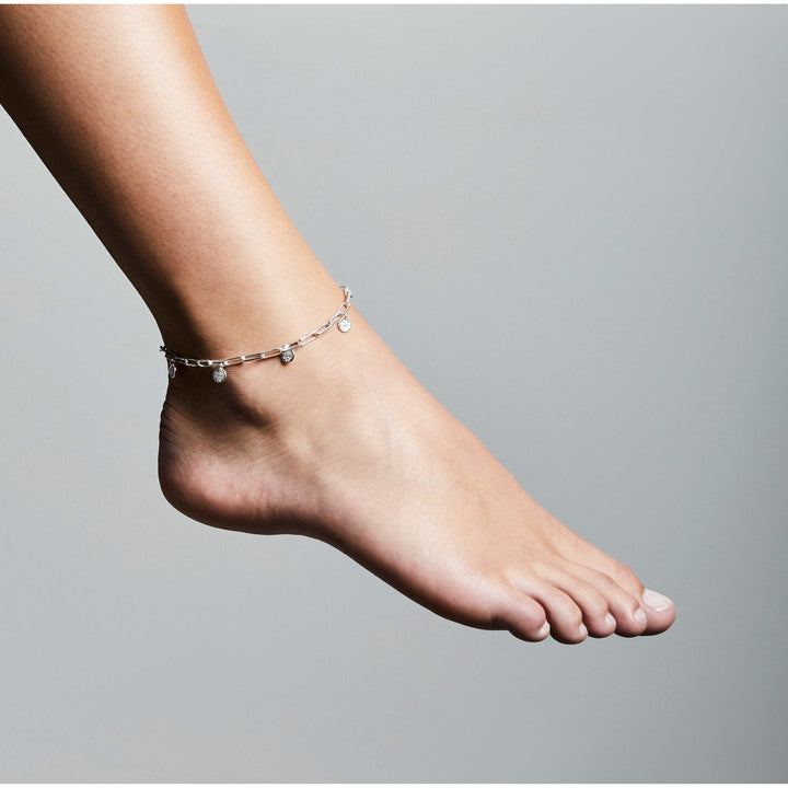 Pilgrim Jewellery River Ankle Chain on Model