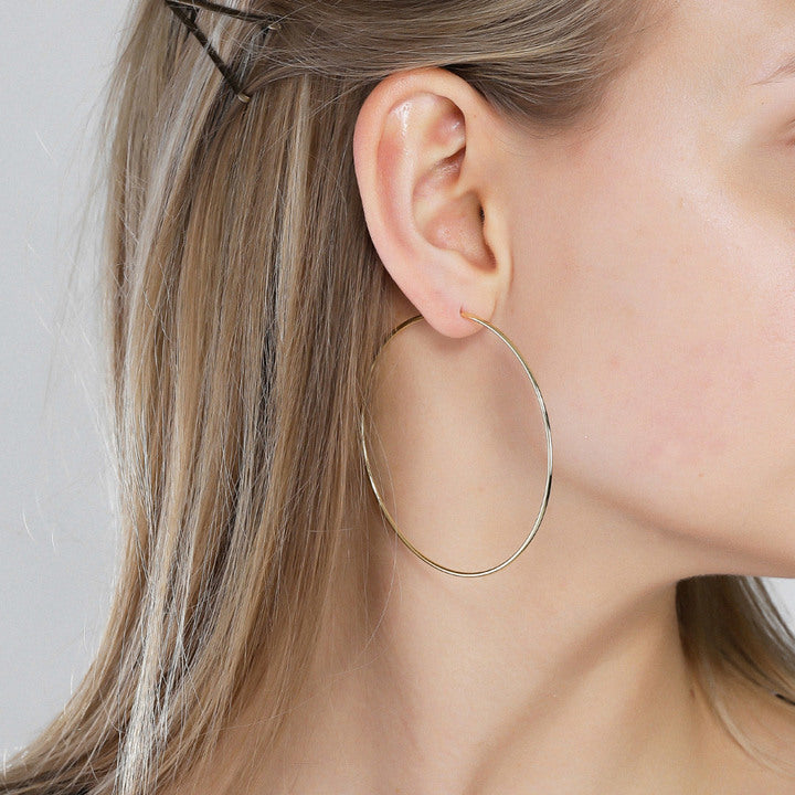 Pilgrim Jewellery Gold plated Sanne Earrings on Model