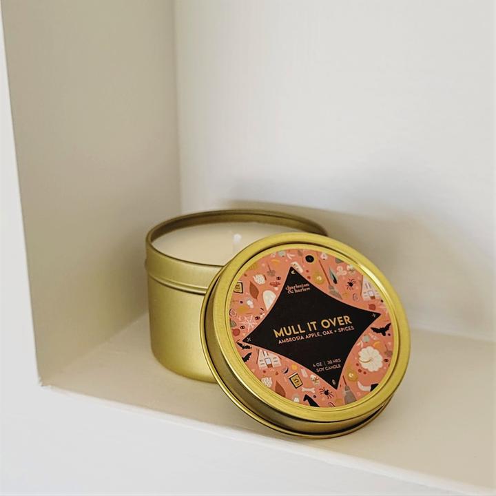 Charleston &amp; Harlow Gold Tin soy candle